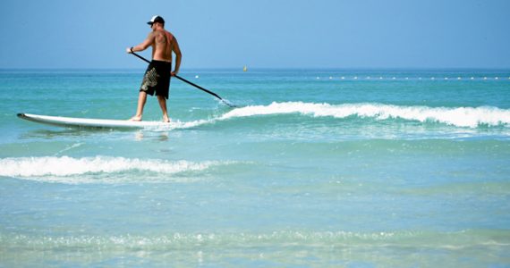 Paddle-boarding Dubai