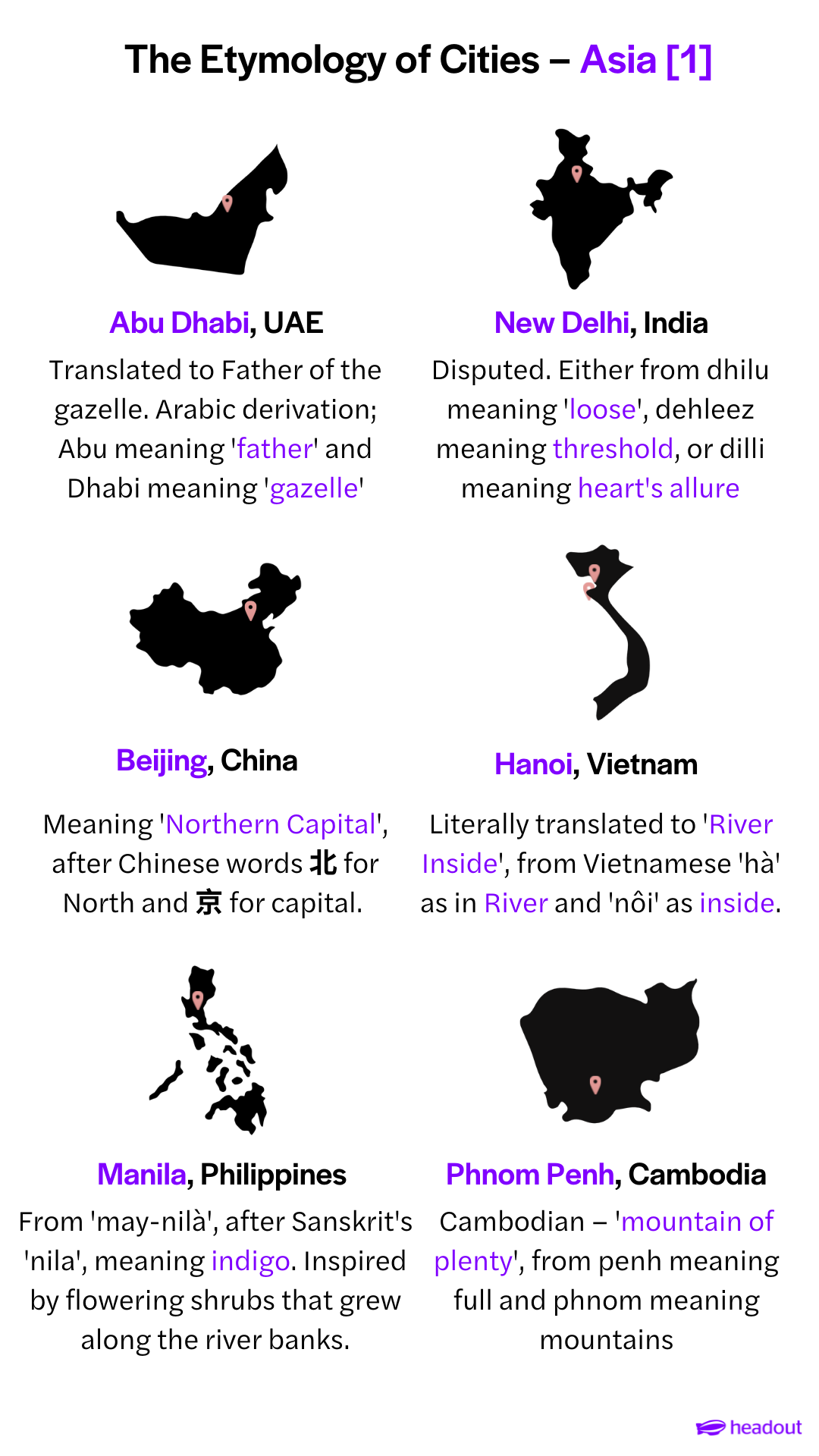 how cities around the world got their name infographics